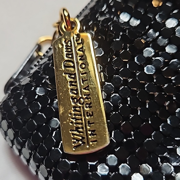 WHITING & DAVIS BLACK MESH COIN PURSE - Picture 2 of 8